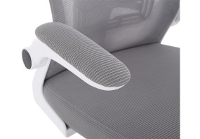 Cadeira-Giratoria-Diretor-tela-Cinza-ANM207 D-base-cinza-braços